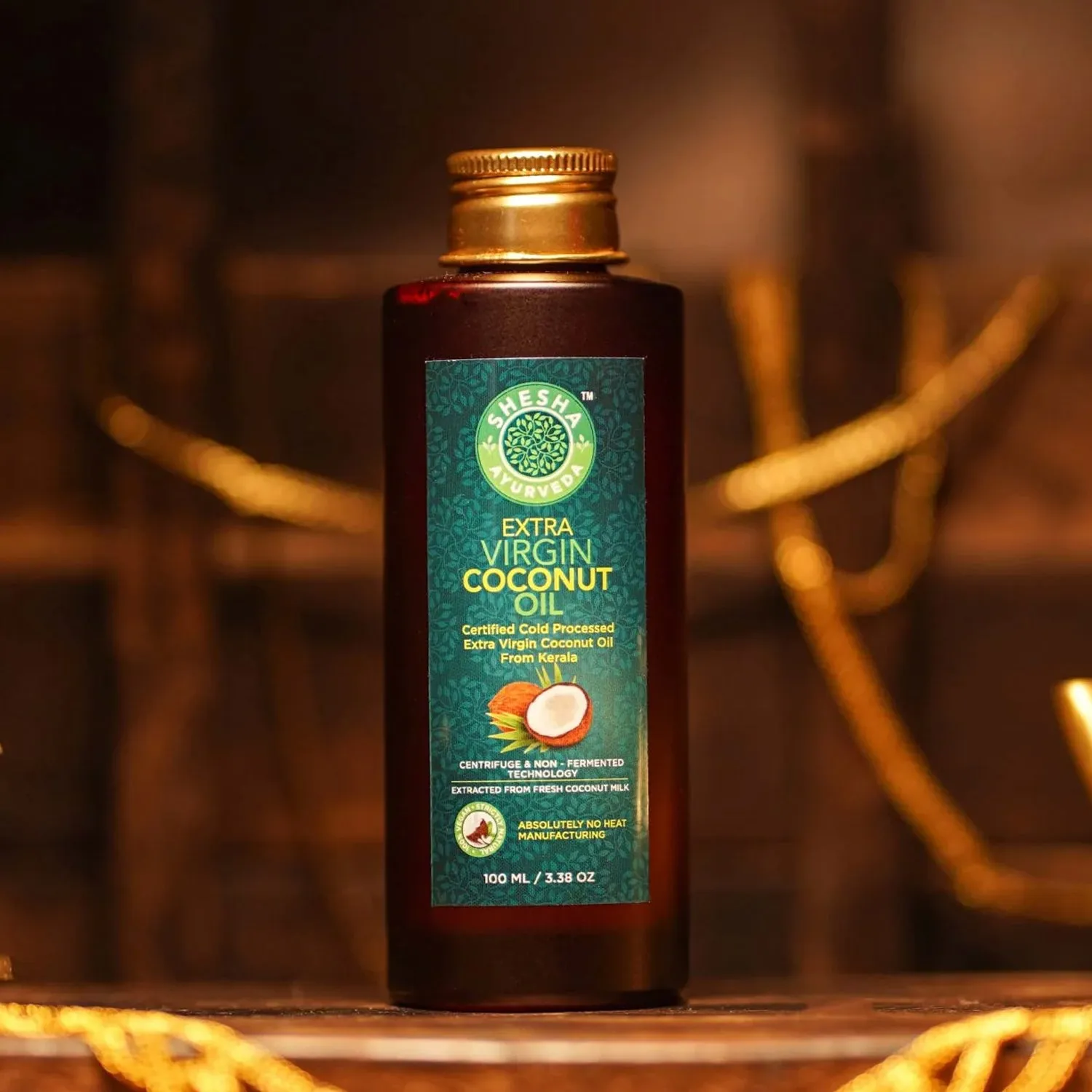 Extra Virgin Coconut Oil From Kerala Extracted from Fresh Coconut Milk,100% Natural, Cold Processed & Unrefined. Can be used for Cooking, as a Dietary Supplement & for Skin, Hair & Baby Massages