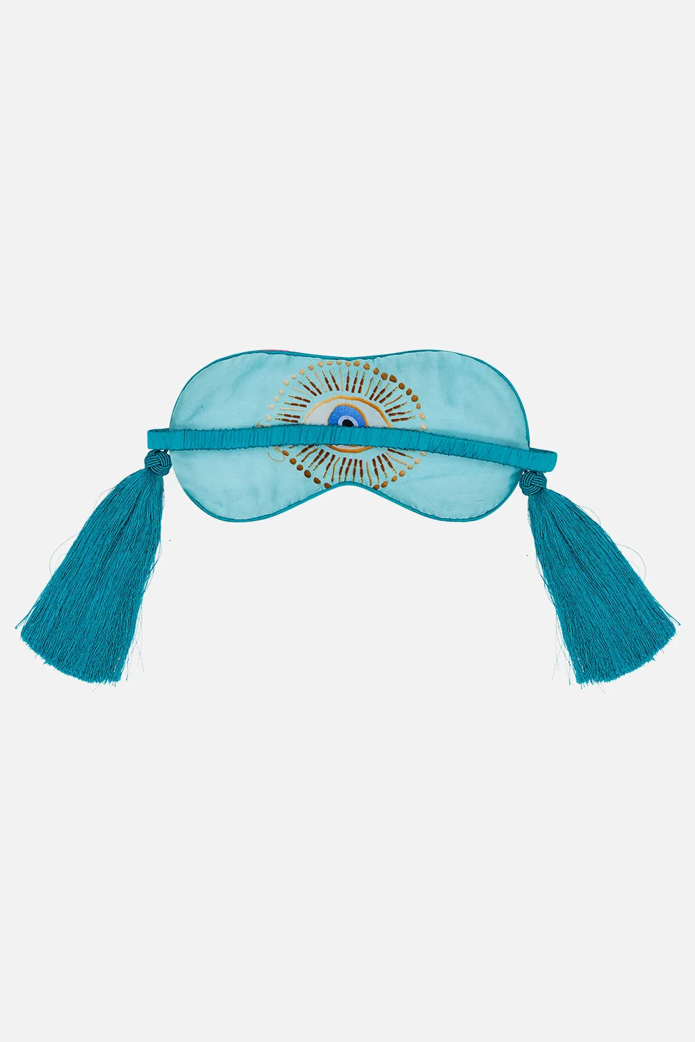 EYE MASK WITH TASSELS AND PILLOW CASE RAINBOW ROADS