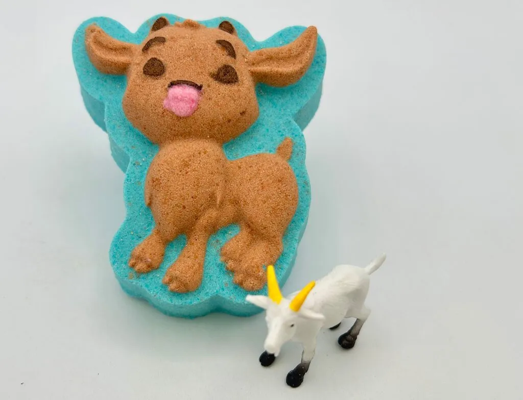 Farm Goat Kids Bath Bomb with Goat Figure Toy Inside