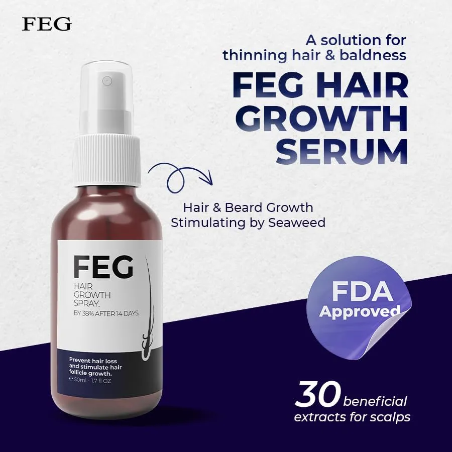 FEGPLUS Hair & Beard Growth Serum