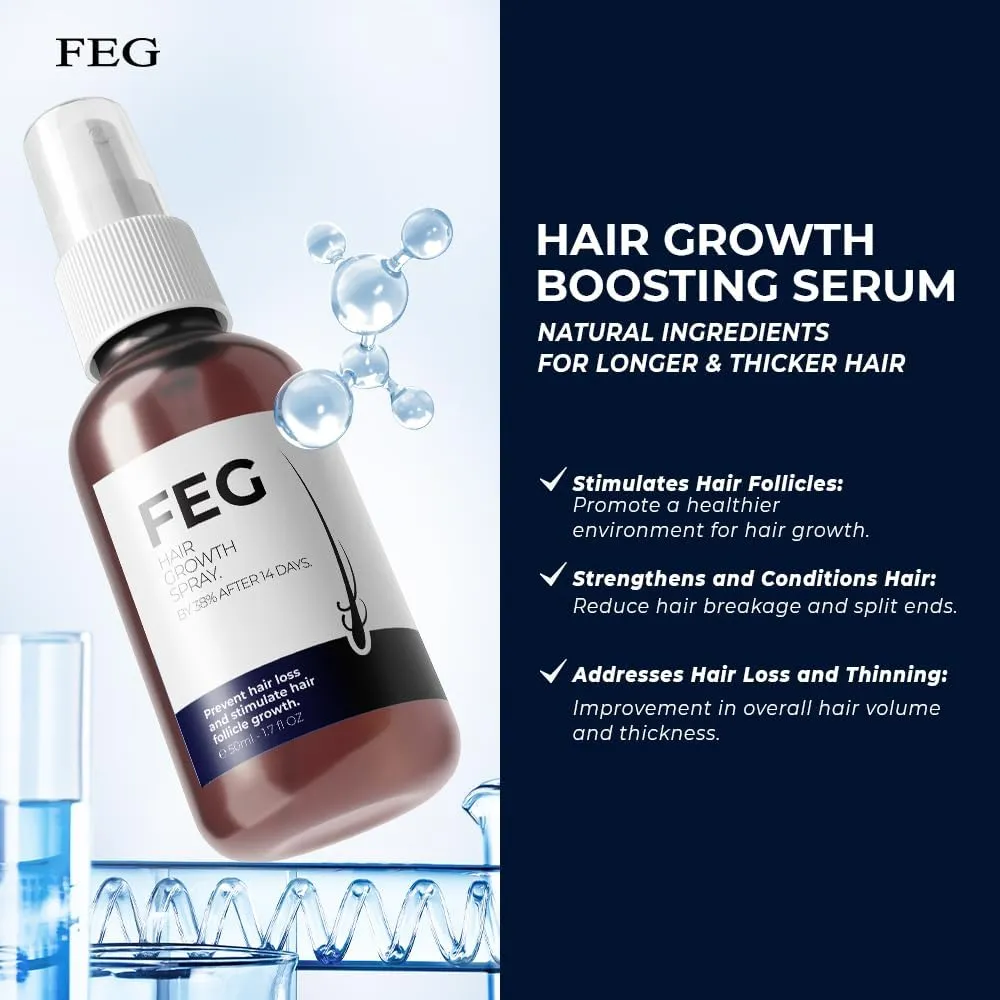 FEGPLUS Hair & Beard Growth Serum