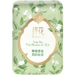 Flauhra Pear Blossom & Tea Soap Bar - 125g