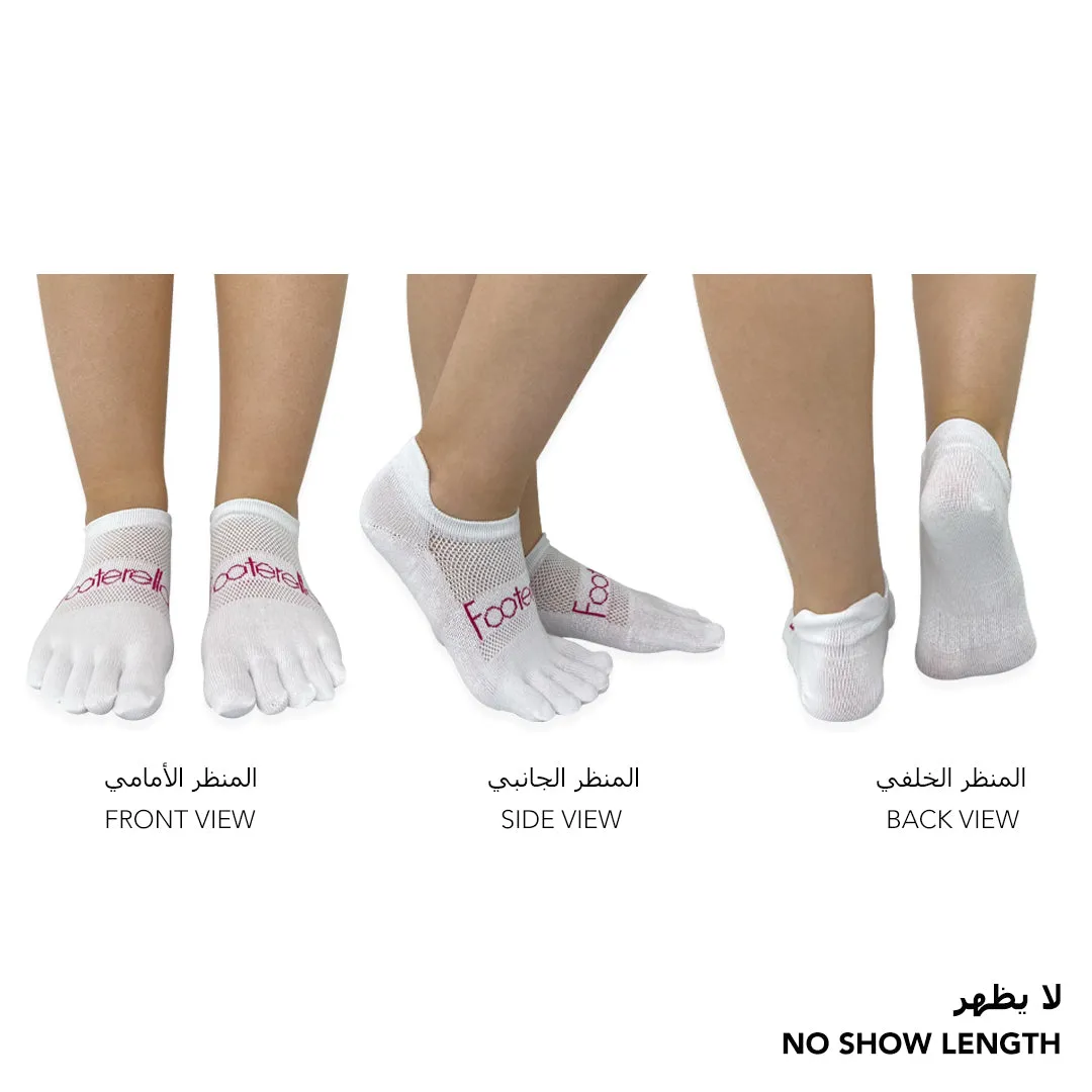 Footerella Toe Socks for Women & Girls - No Show