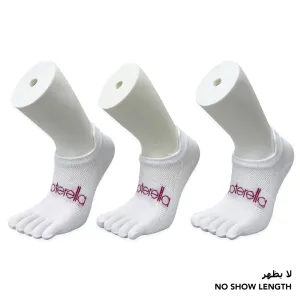 Footerella Toe Socks for Women & Girls - No Show