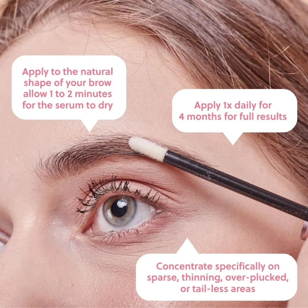 ForBrow by ForChics: 3 Pack Eyebrow Enhancing Serum - Thicker, Fuller Brows with Natural & Organic Conditioner | Vegan & Cruelty-Free with Innovative Peptides