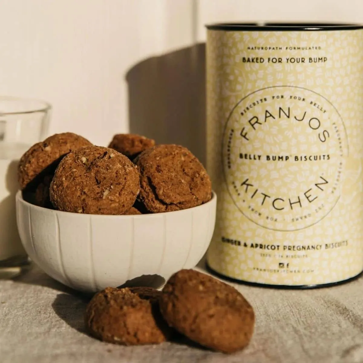 Franjos Kitchen Belly Bump Pregnancy Biscuits - Ginger   Apricot