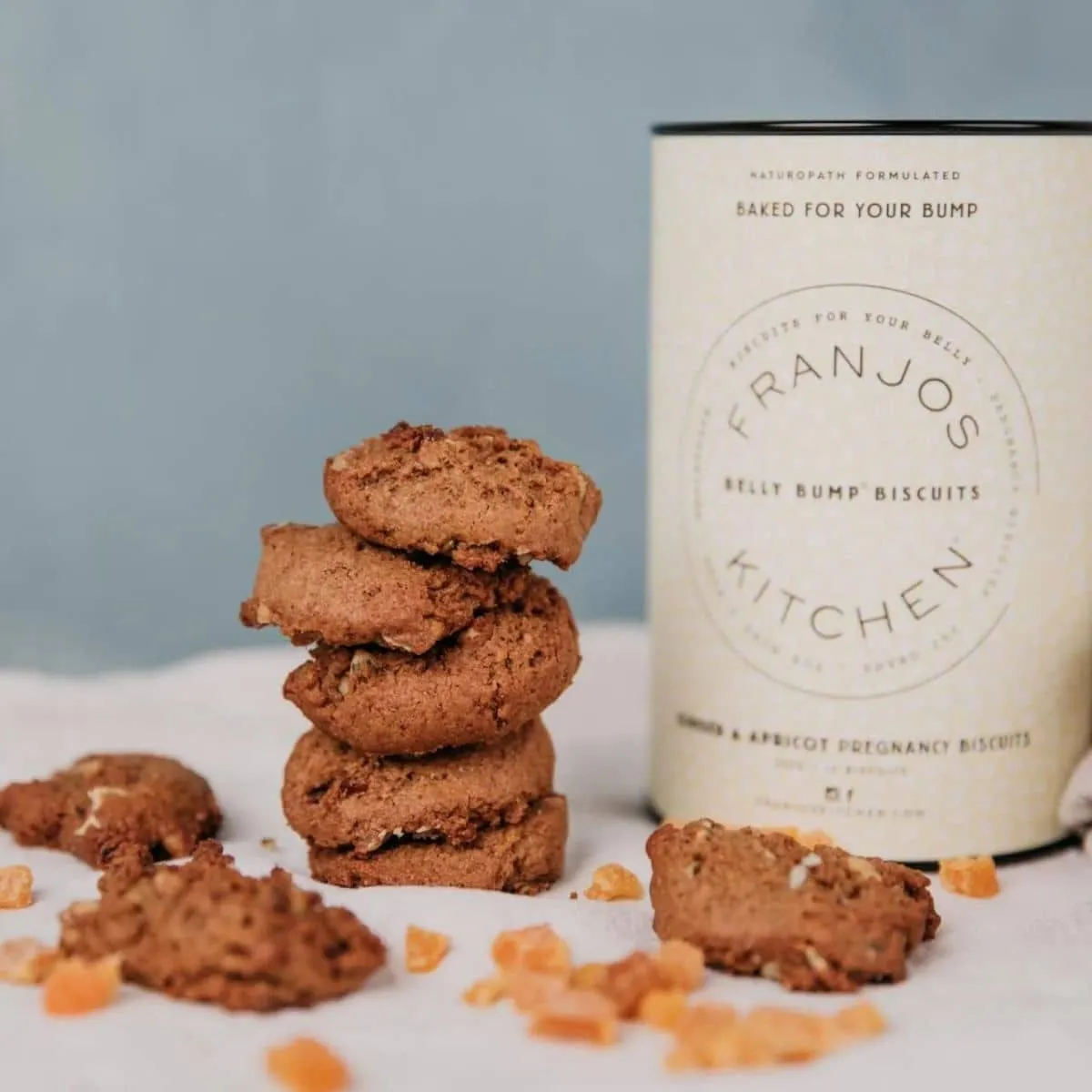 Franjos Kitchen Belly Bump Pregnancy Biscuits - Ginger   Apricot