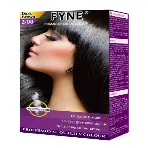 Fyne Permanent Cream Hair Colour - Vibrant, Long-Lasting Shades for Stunning Hair