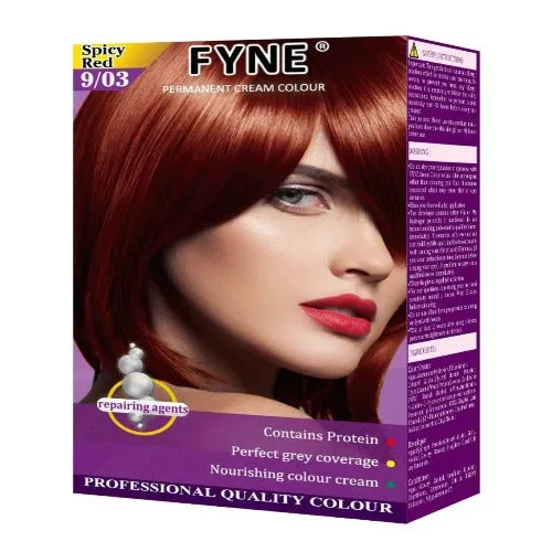 Fyne Permanent Cream Hair Colour - Vibrant, Long-Lasting Shades for Stunning Hair