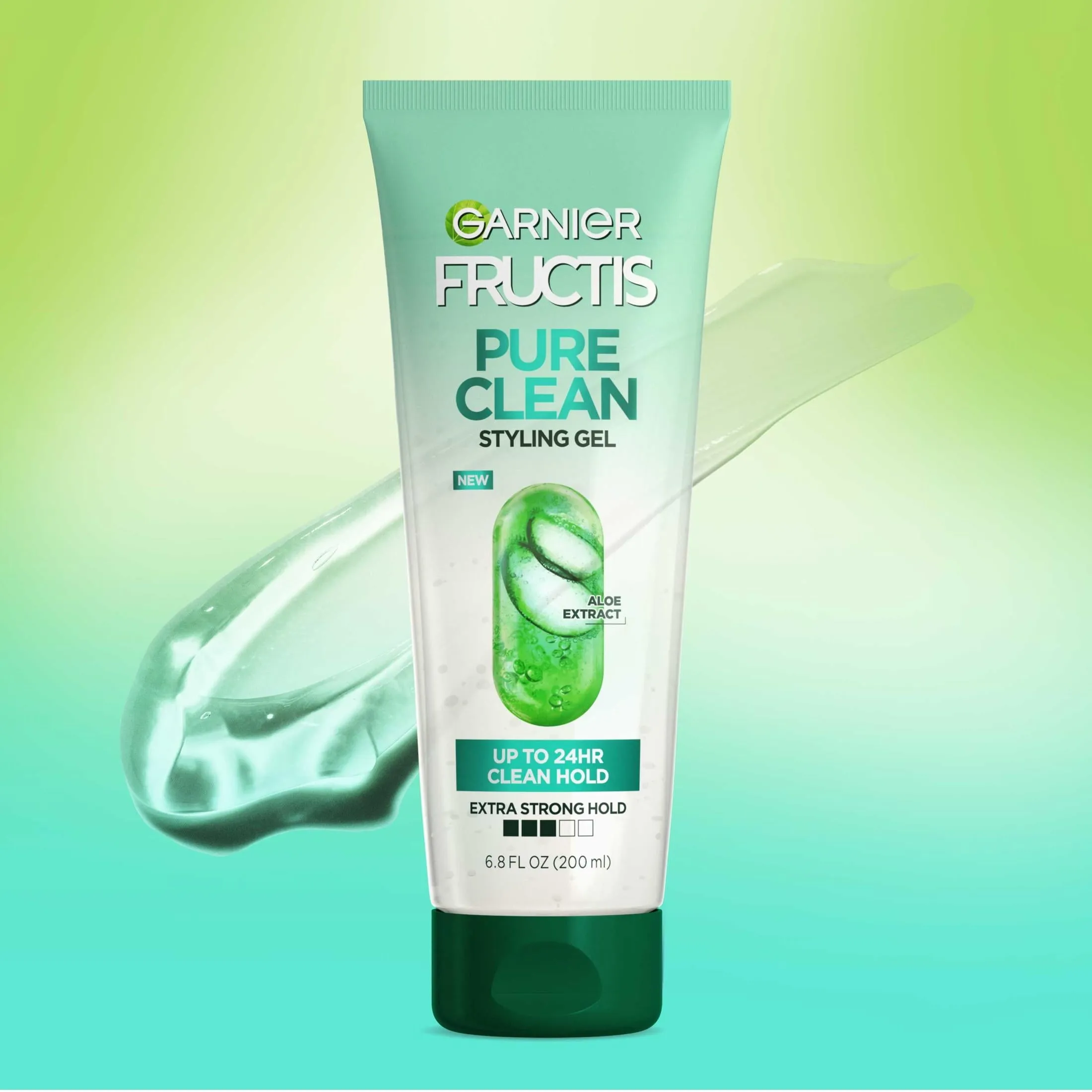 Garnier Pure Clean Smoothing & Straightening Squeeze Hair Styling Gel, 6.8 fl oz