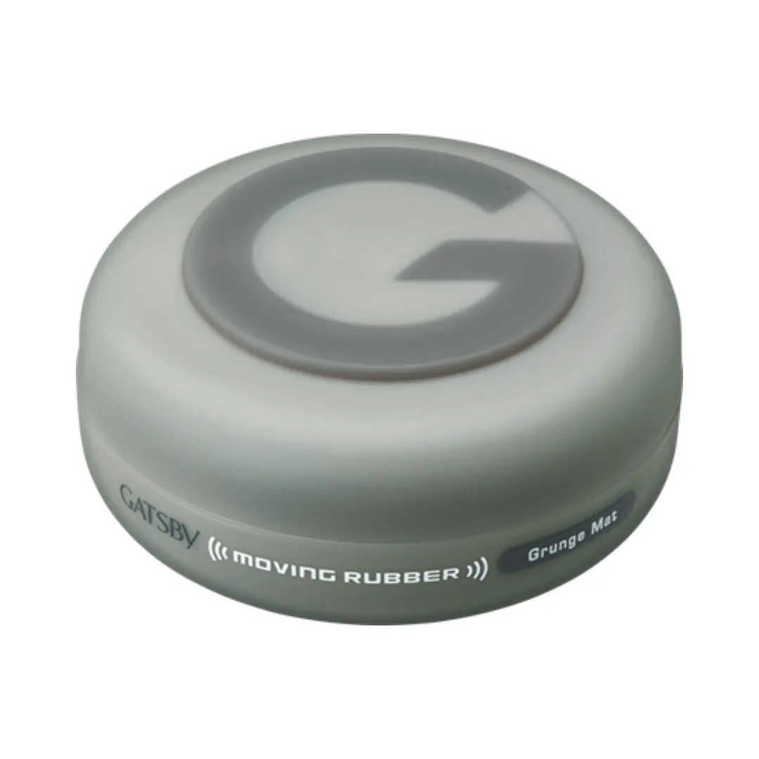 GATSBY Men's Hair Wax Moving Rubber Grunge Mat 80g