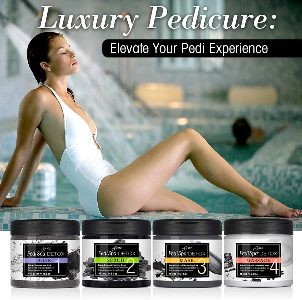 GENA PEDI SPA DETOX BLACK CHARCOAL SET