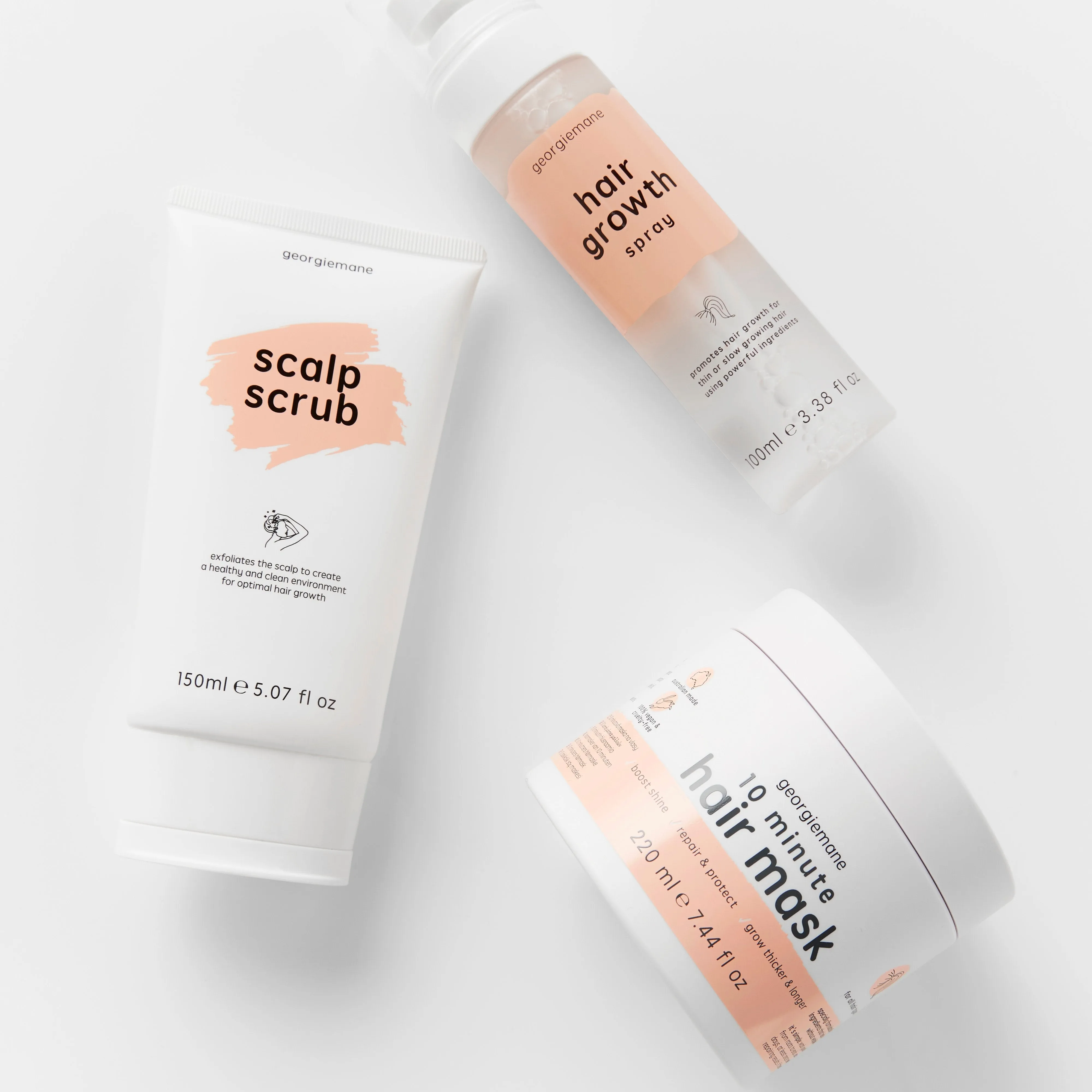 GEORGIEMANE Hair Growth Trio Bundle (RRP $125.99)