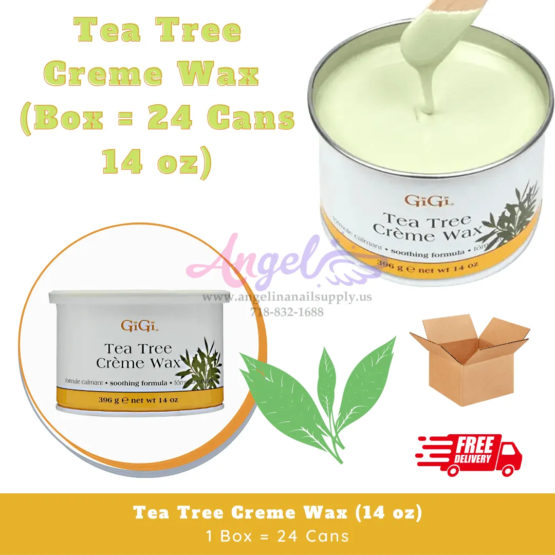 GiGi Tea Tree Creme Wax  (24 cans each box - 14 oz each can)