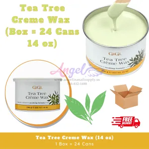 GiGi Tea Tree Creme Wax  (24 cans each box - 14 oz each can)