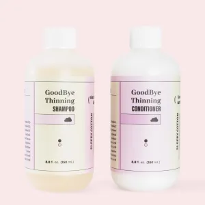 GoodBye Thinning Shampoo   Conditioner Set for Thinning, Excessive Shedding, and Gray Hair