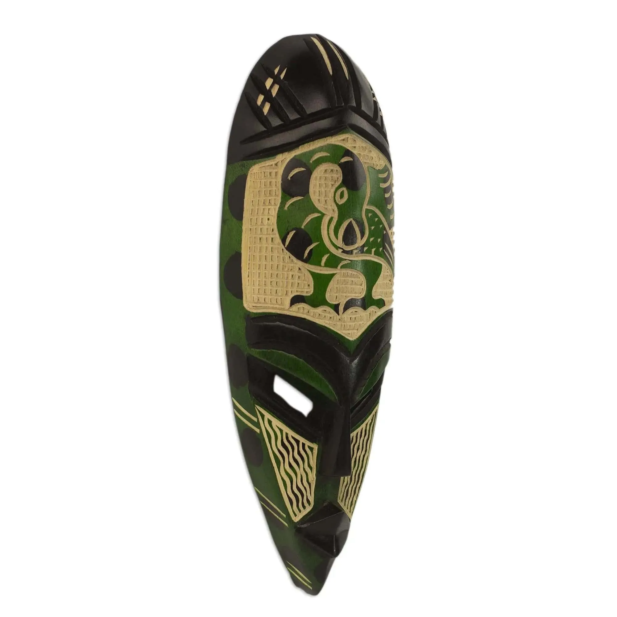 Green Sankofa Mask