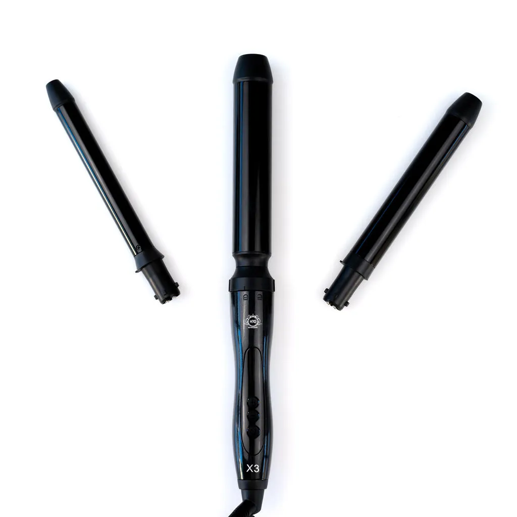 H2D Black X3 Professional Curling Wand