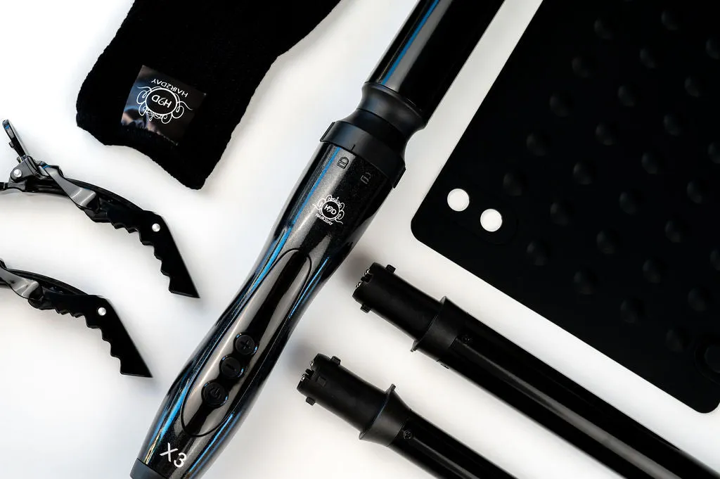 H2D Black X3 Professional Curling Wand