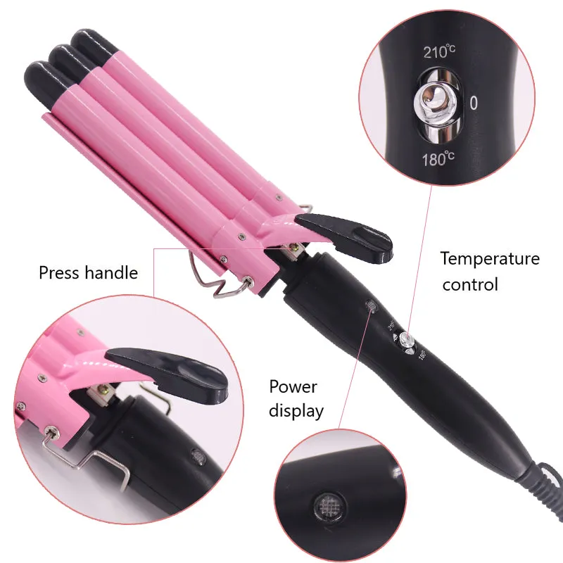 Hair Crimping Curling Iron
