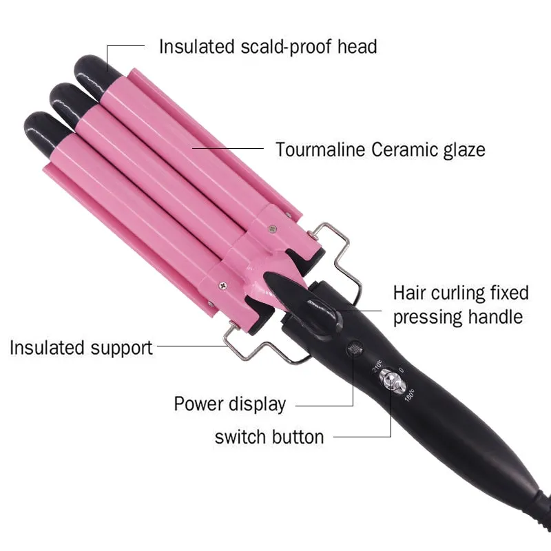 Hair Crimping Curling Iron