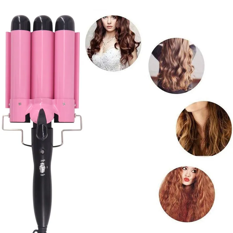 Hair Crimping Curling Iron
