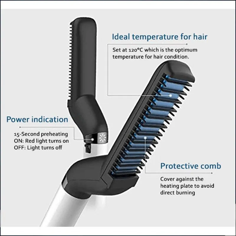 Hair Curling Brush Iron