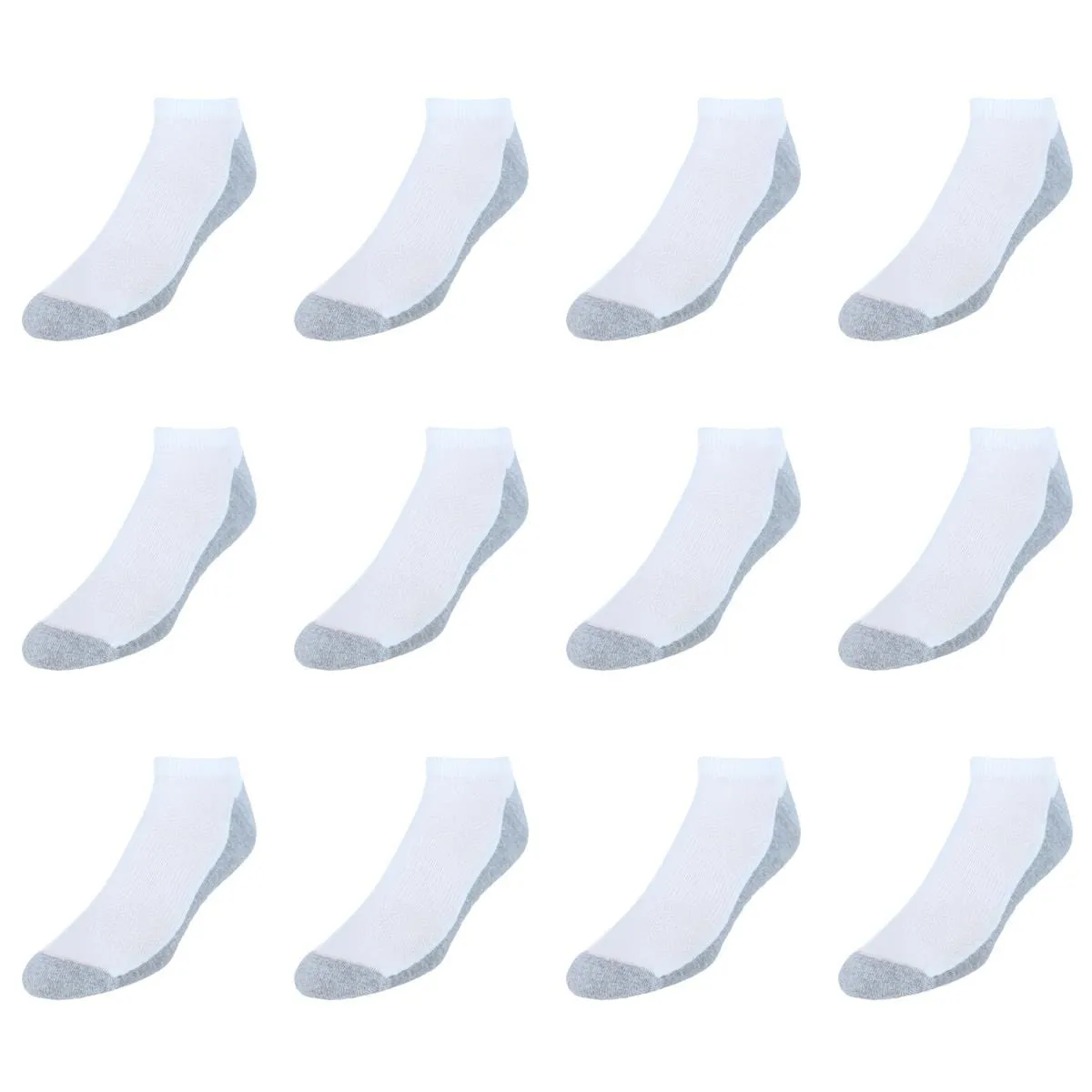 Hanes Men's X-Temp Big and Tall No Show Socks (12 Pack)