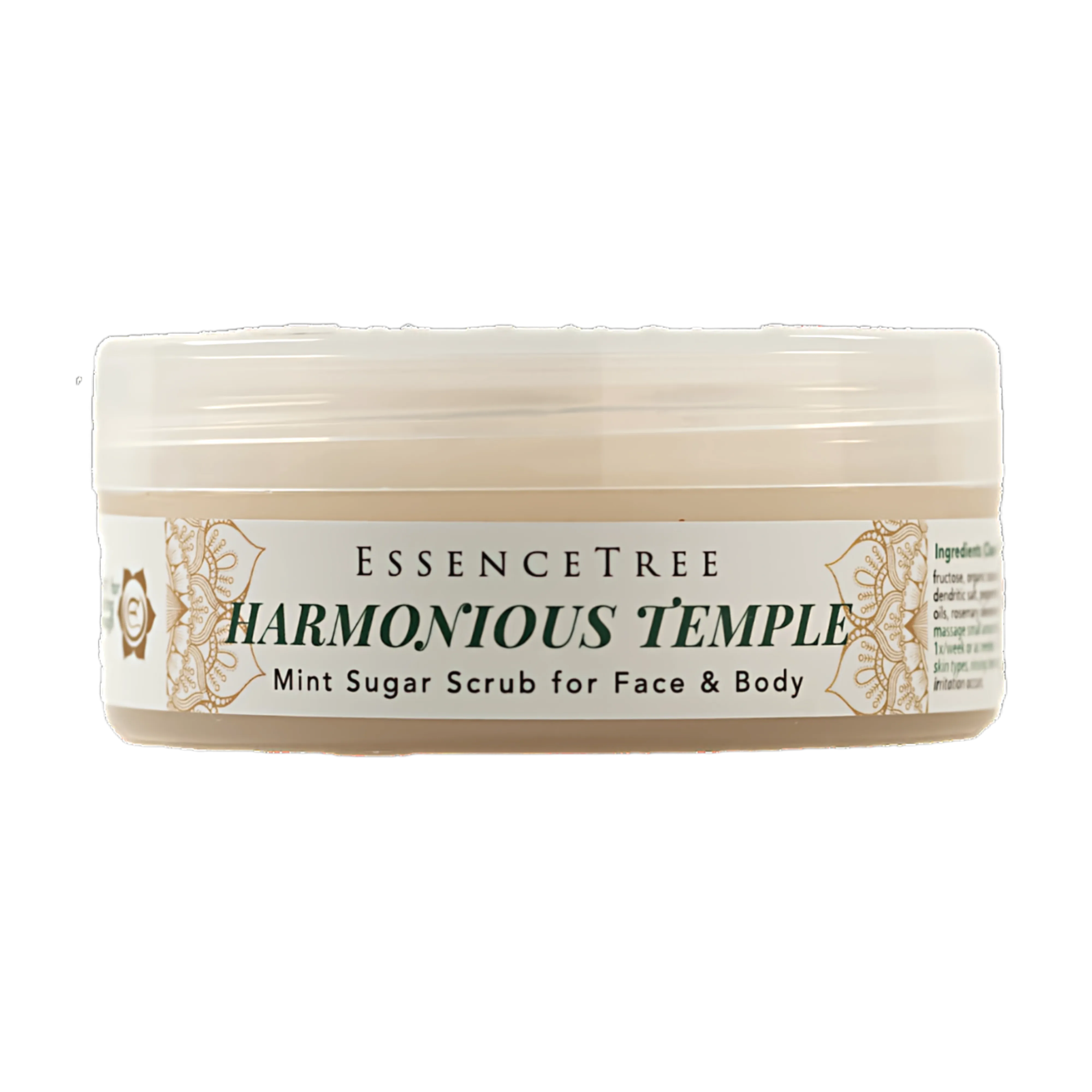 Harmonious Temple Organic Mint Sugar Lip, Face and Body Scrub