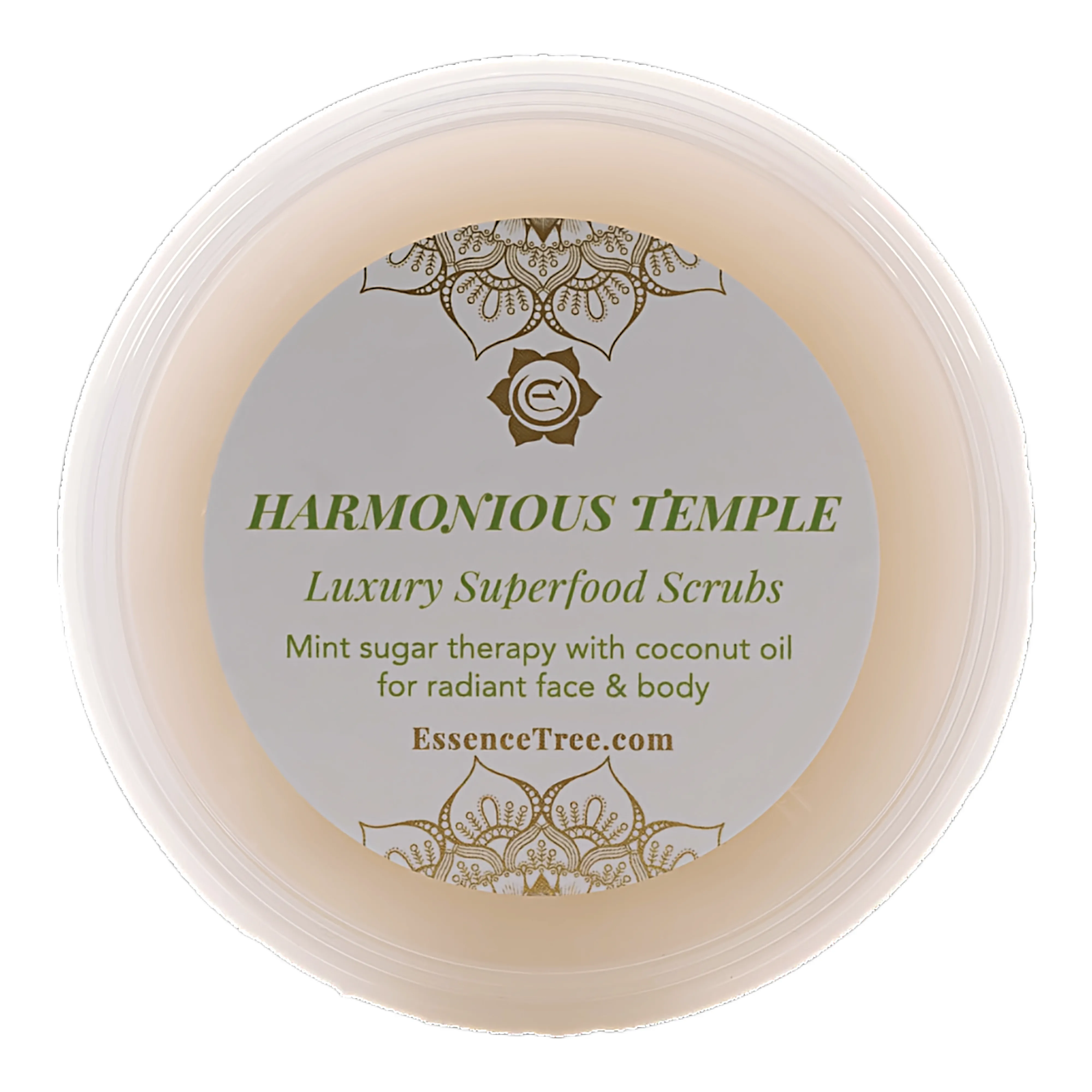 Harmonious Temple Organic Mint Sugar Lip, Face and Body Scrub