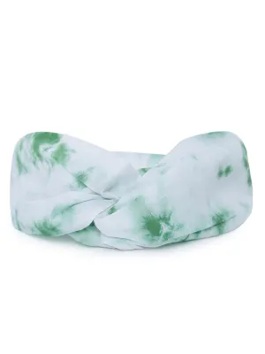 Headband Tie Dye Twist Knot - Green