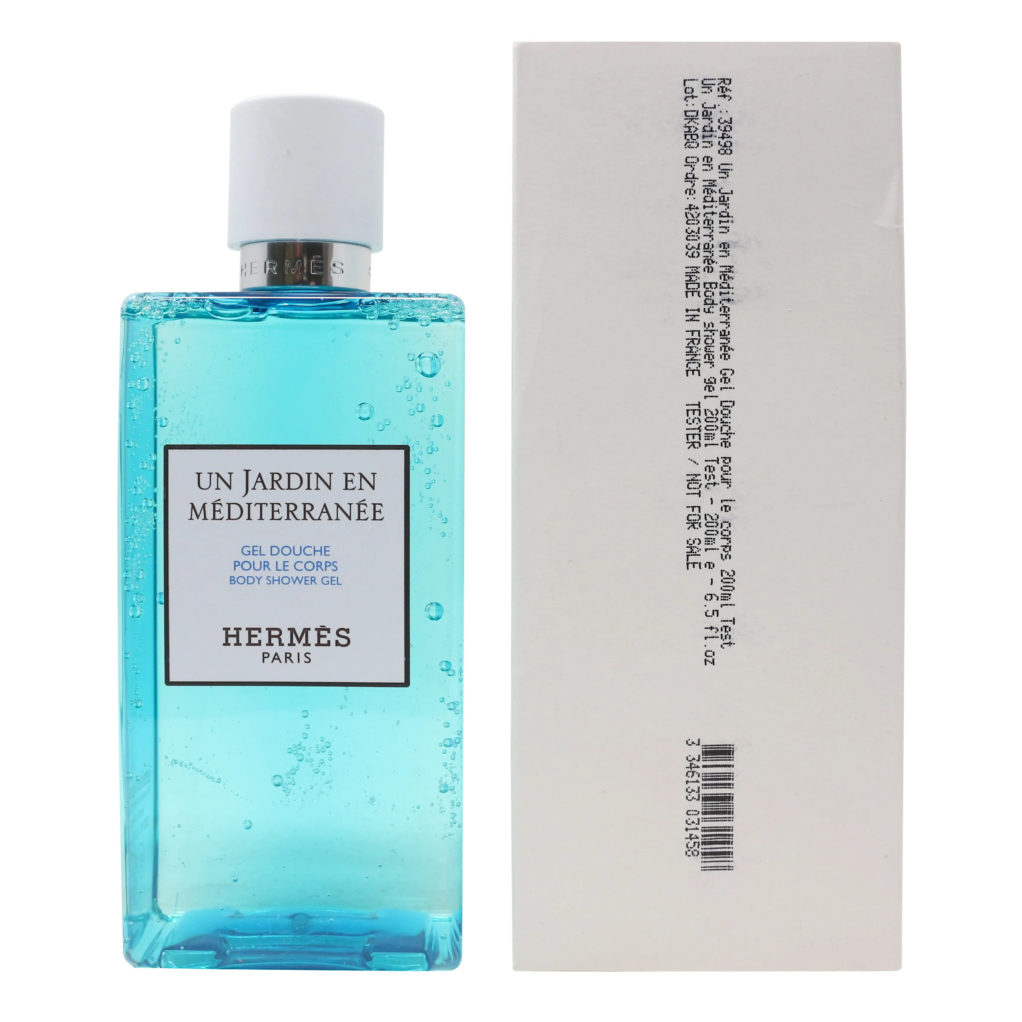 Hermes Un Jardin En Mediterranee Body Shower Gel  6.5oz/200ml New In White Box