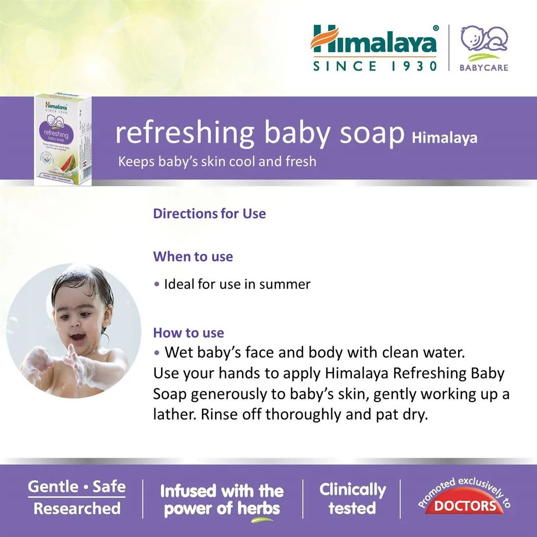 HIMALAYA Nourishing Baby Soap Watermelon Pack of 3 75g Each