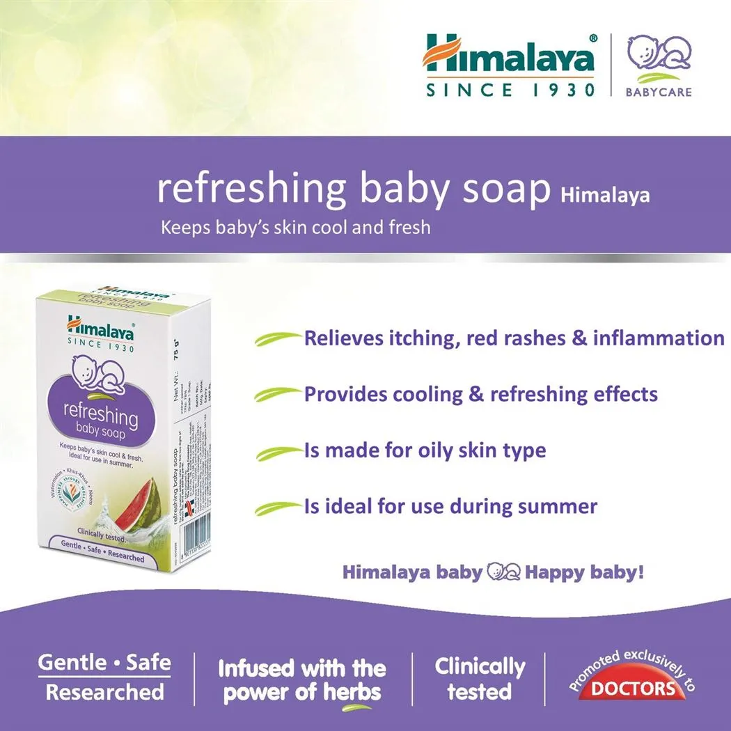 HIMALAYA Nourishing Baby Soap Watermelon Pack of 3 75g Each