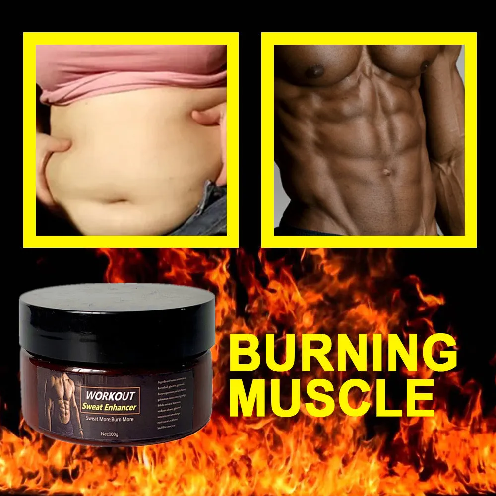 Hot Sweat Fat Burner Cream for Abdominal Muscles Growth