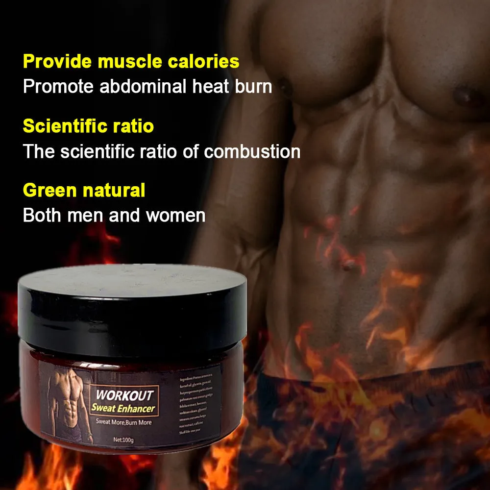Hot Sweat Fat Burner Cream for Abdominal Muscles Growth