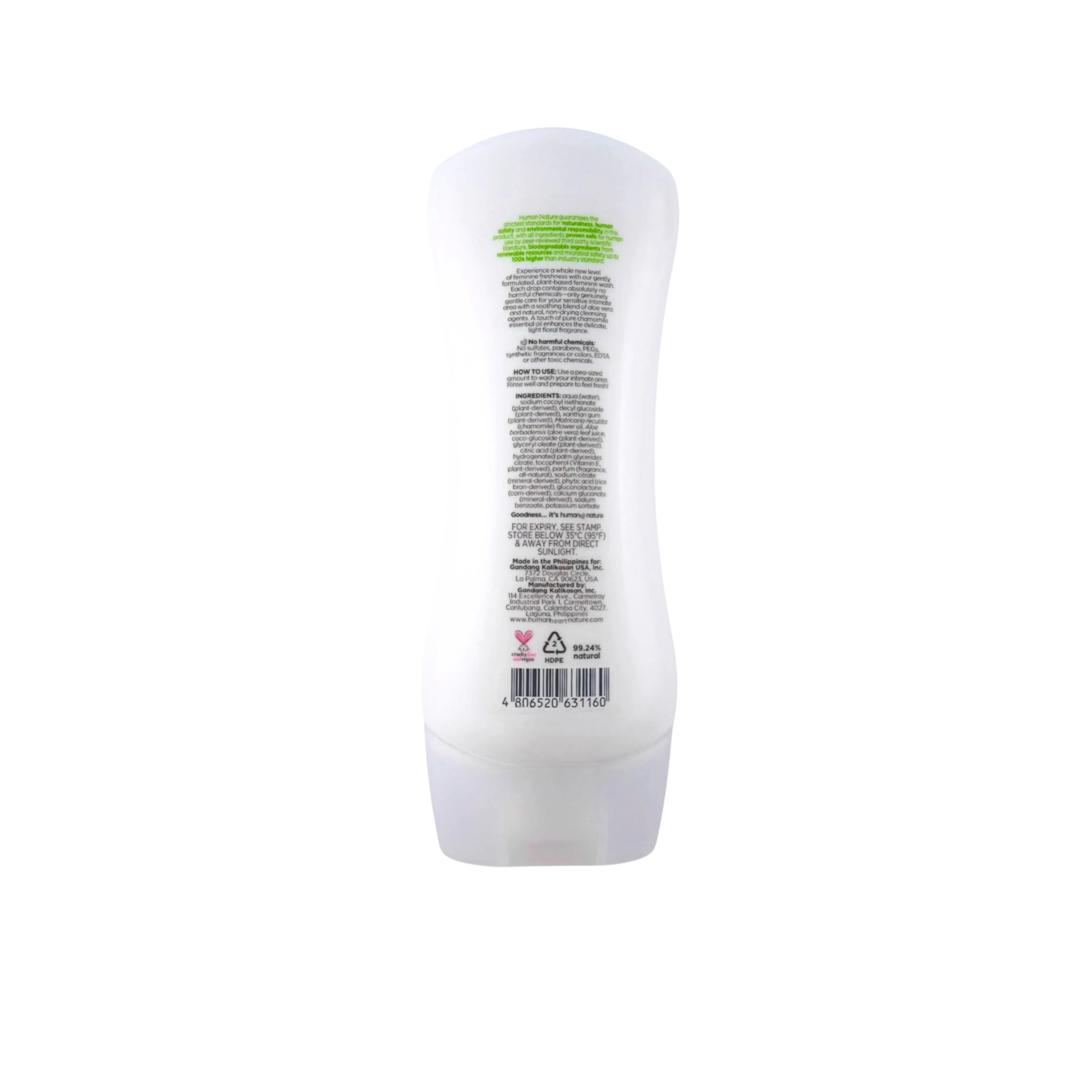 Human Nature Feminine Wash 165ml