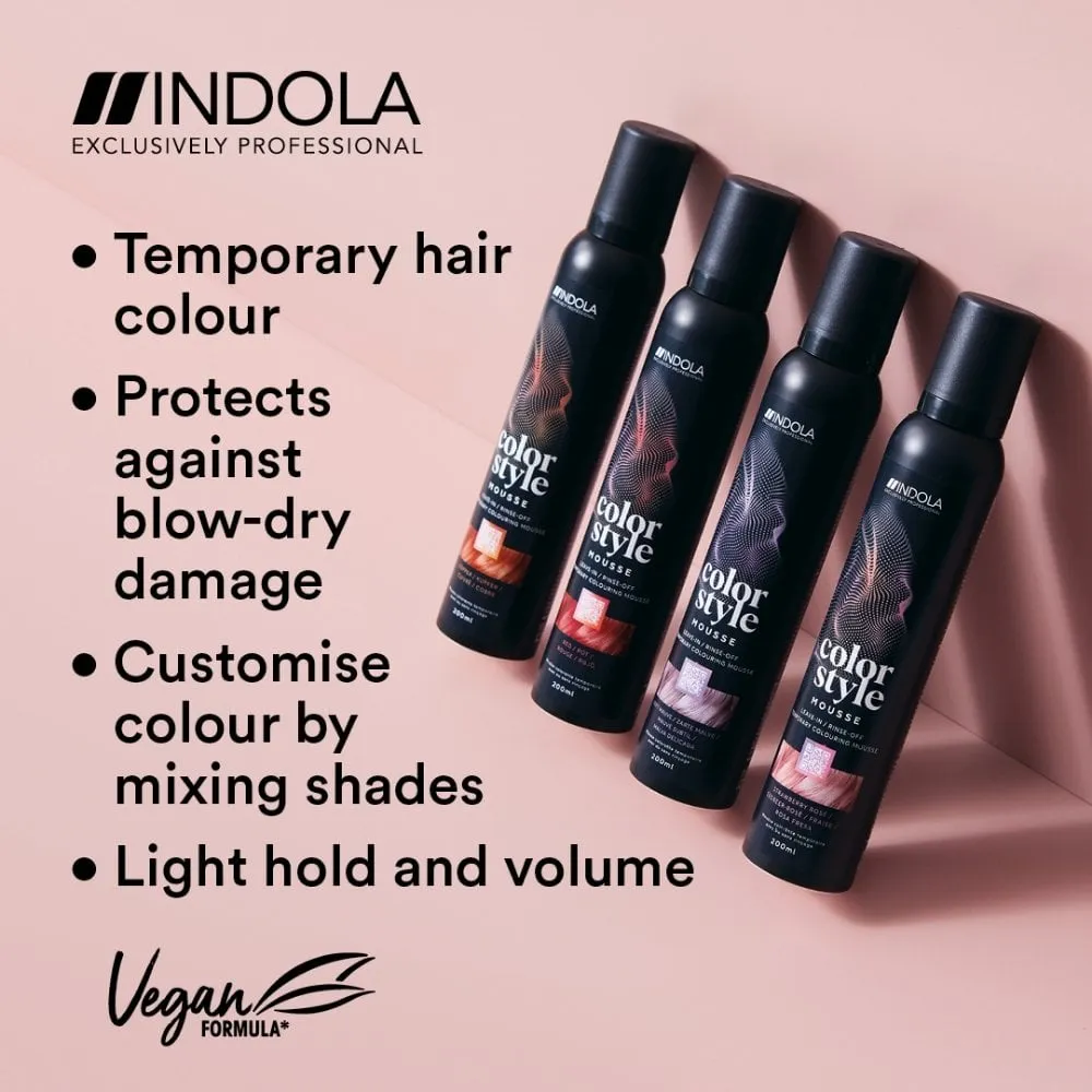 Indola Colour Style Mousse Light Brown Hazel 200ml