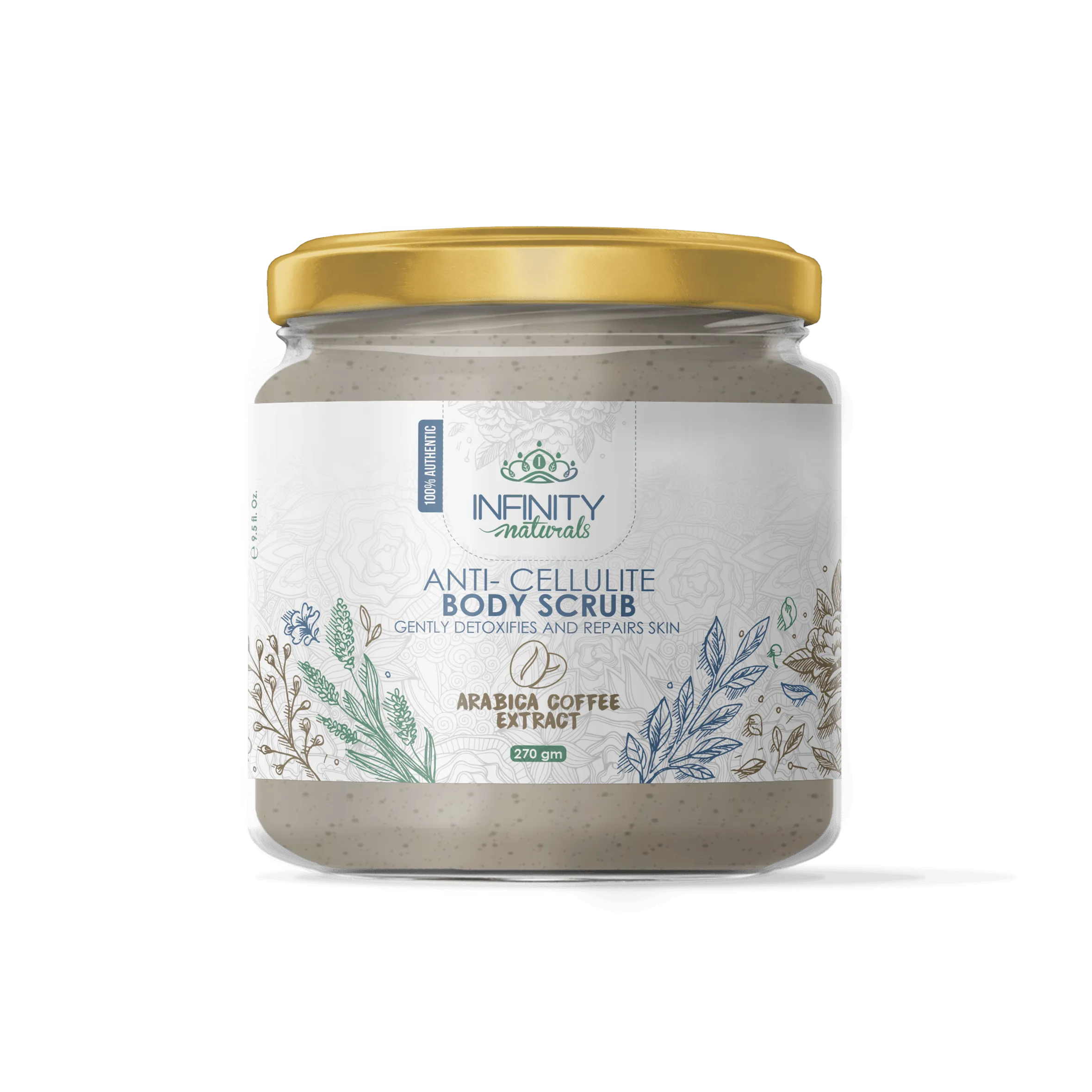 Infinity Naturals Anti- Cellulite Body Scrub Arabica Coffee Extract