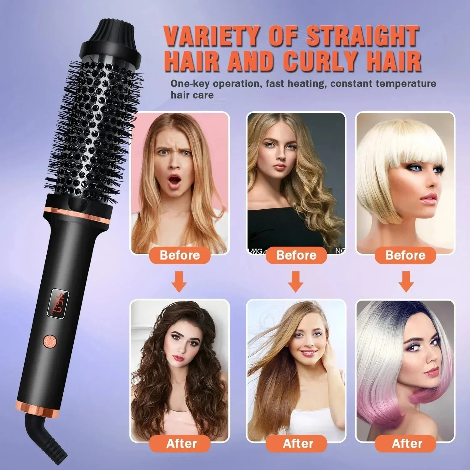 Ionic Hair Curler Straightener Professional Curling Iron