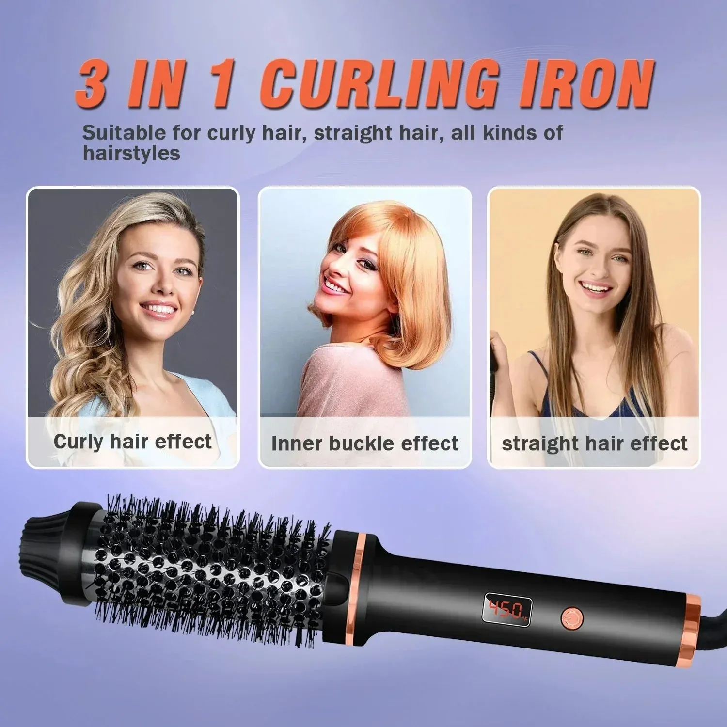Ionic Hair Curler Straightener Professional Curling Iron