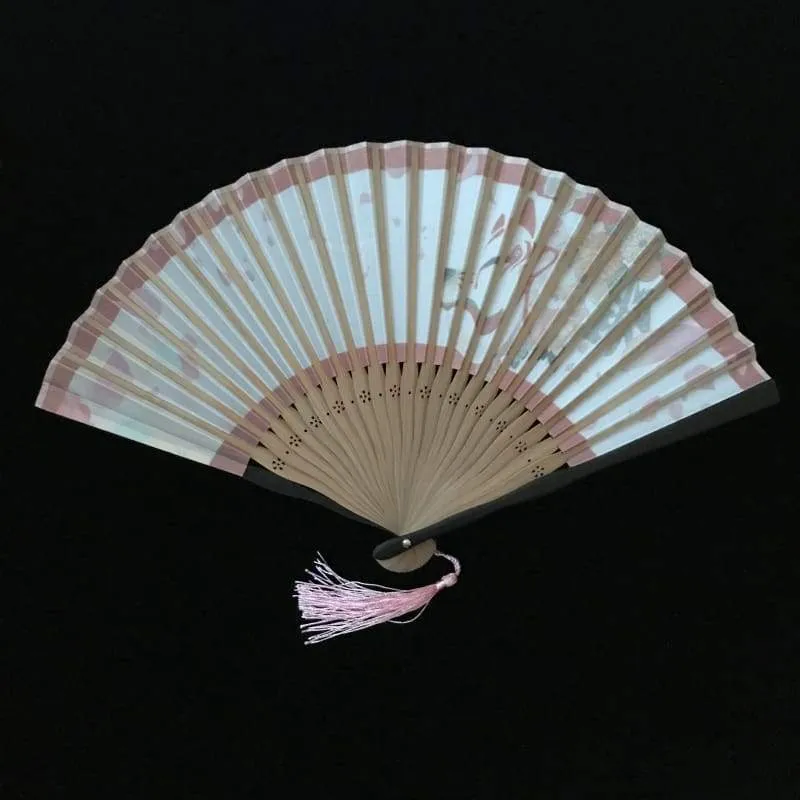 Japanese Folding Fan 【Sakura Kitsune】