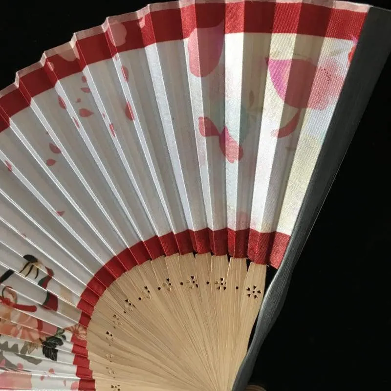 Japanese Folding Fan 【Sakura Kitsune】