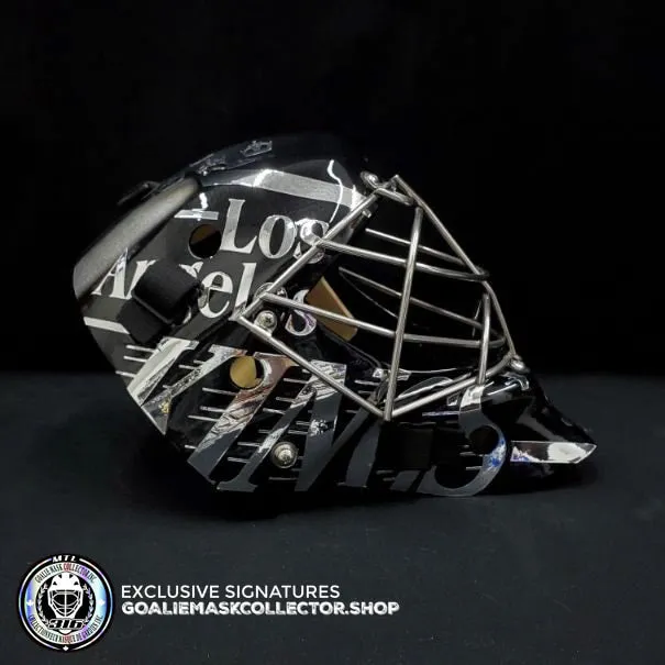 Jonathan Quick Signed Goalie Mask Los Angeles Custom Artwork Autographed