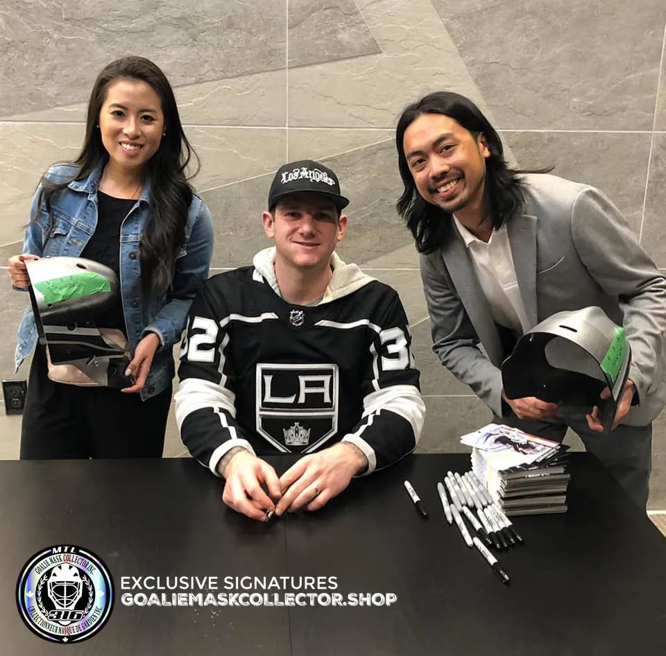 Jonathan Quick Signed Goalie Mask Los Angeles Custom Artwork Autographed