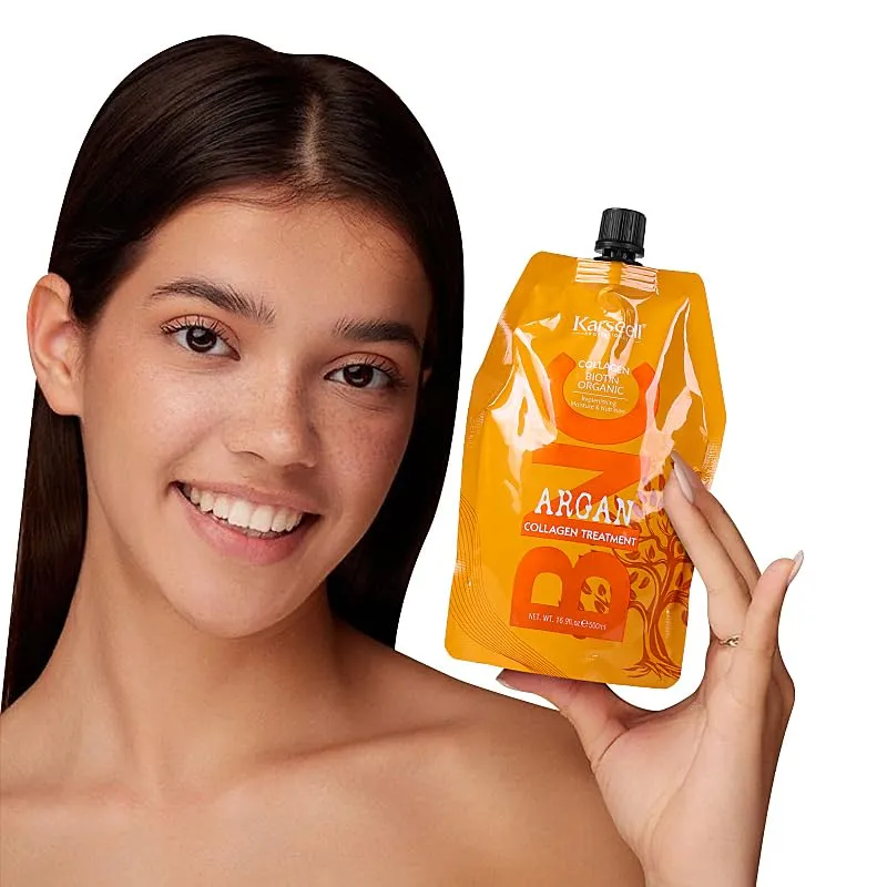 Karseell BNC Collagen Hair Treatment Mask - Deep Repair Conditioning Argan Oil Collagen Hair Mask Essence For Dry & Damaged Hair - 16.90 oz 500ml