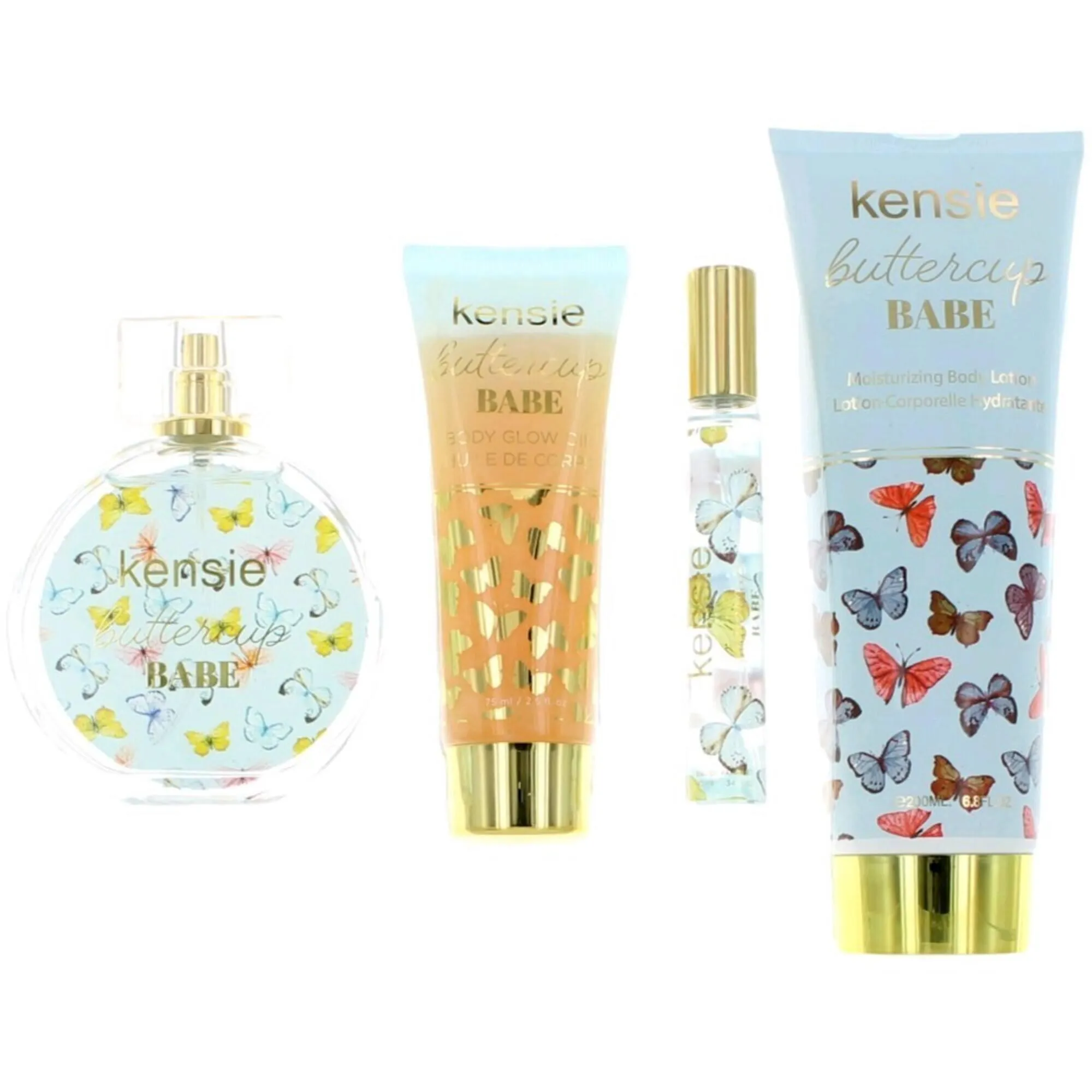 Kensie Women's Gift Set - Buttercup Babe Florals and Warm Woods Blend Notes, 4 Piece