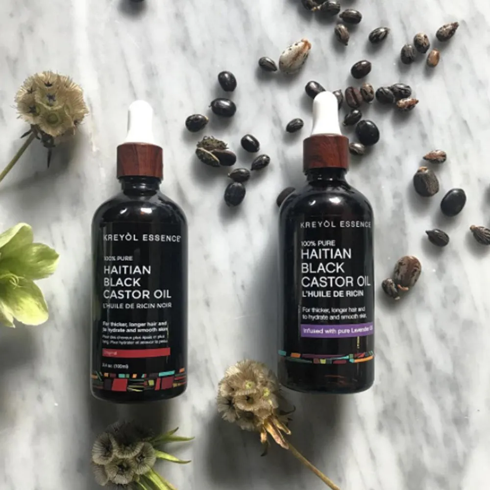 Kreyol Essence, Castor Oil Pure Haitian Black, 3.4 Ounce