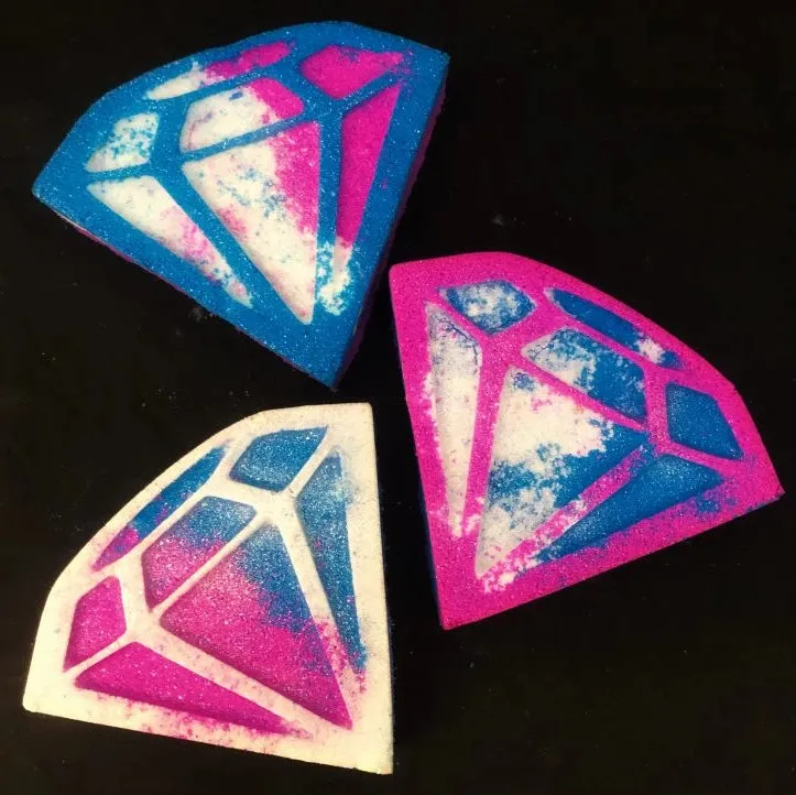 Large Diamond (Flat) - DB Bath Bomb Moulds