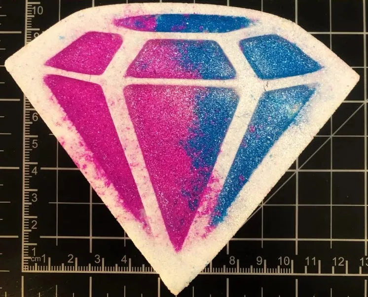 Large Diamond (Flat) - DB Bath Bomb Moulds